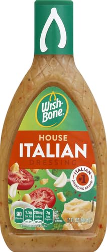 Wish-Bone House Italian Salad Dressing, 15 FL OZ (Pack of 5)