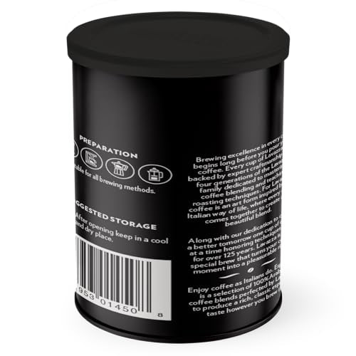 Lavazza Caffe Espresso Ground Coffee Blend, Medium Roast, 8 oz (Pack of 2)