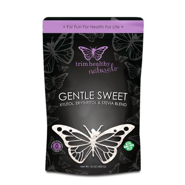 Trim Healthy Naturals Gentle Sweet  Xylitol Erythritol Stevia Blend  Sugar-Free Sweetener  16 Oz