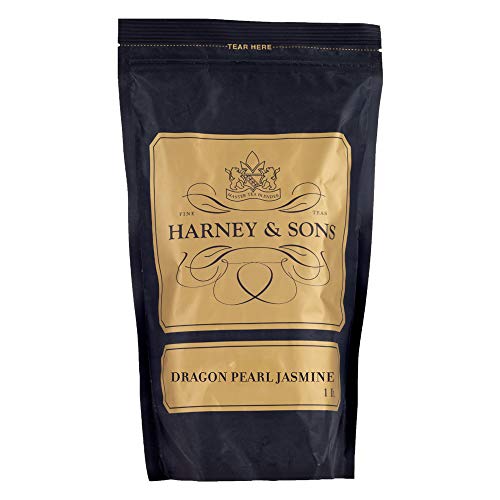 Harney & Sons Dragon Pearl oz Loose Leaf Green and White Tea, Jasmine, 16 Ounce