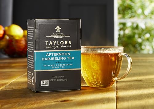 Taylors of Harrogate Afternoon Darjeeling Tea, 50 Teabags, Model TOHAD50, 50 Count
