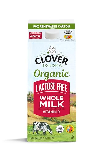 Clover Sonoma Organic Lactose Free Whole Milk, 0.5 gallon