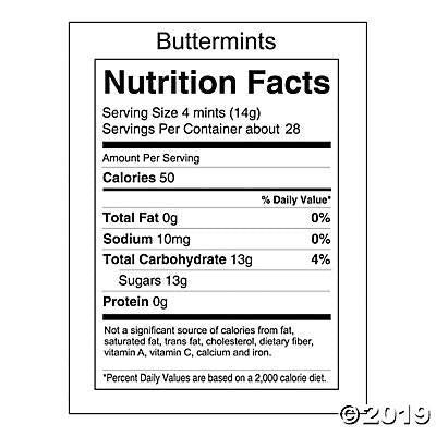 Fun Express Royal Blue Butter Mints Individually Wrapped, 104 Pieces