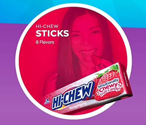 Hi-Chew Sensationally Chewy Japanese Fruit Candy, Strawberry, 1.76 Ounce (Pack of 10)