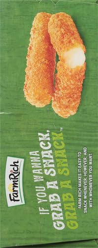 Farm Rich Mozzarella Cheese Sticks - Frozen Appetizers for Parties, Breaded Cheese Stick, 48 oz Pack - Farm Rich Snacks