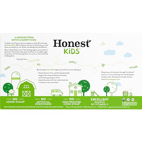 Honest Kids, Organic Juice Drink, Appley Ever After, 6.75 Fl Oz, 8 Pack