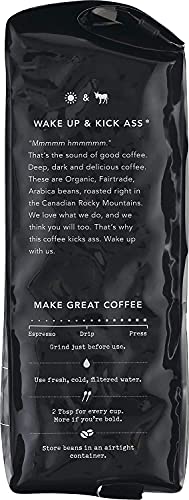 Kicking Horse Coffee, 454 Horse Power, Dark Roast, Whole Bean, 10 Oz - Certified Organic, Fairtrade, Kosher Coffee 10 Ounce (Pac