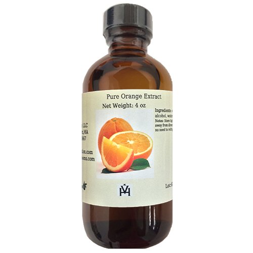 OLIVENATION Terpene Free Pure Orange Extract Sweet Citrus Flavor 4 oz Non-GMO Gluten Free Vegan