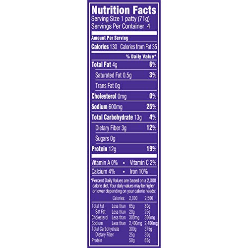 BOCA Original Chikn Frozen Vegan Patties (4 Count)
