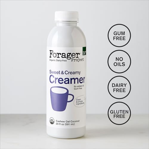 Forager Project Organic Dairy Free Creamer, Sweet & Creamy, 20 Fl Oz
