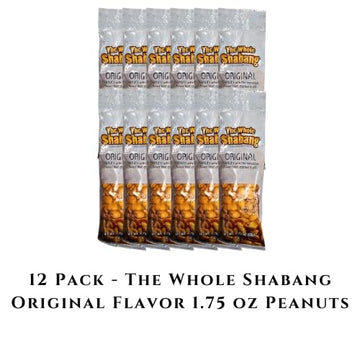 Generic The Whole Shabang Original Flavor Peanuts - 12 Pack, 1.75 oz Each, Perfect Snack for Any Occasion