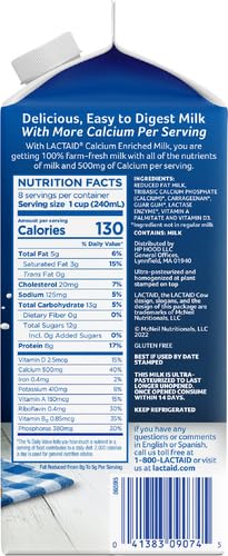 Lactaid 2% Reduced Fat Milk, Calcium Enriched, 64 fl oz
