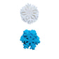 Homankit 50Pcs Edible Cake Cupcake Toppers Snowflakes Christmas Winter Party Decoration White And Blue