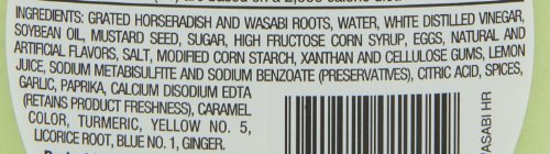 Inglehoffer Wasabi Horseradish, 9.5 Ounce Squeeze Bottle (Pack of 6)
