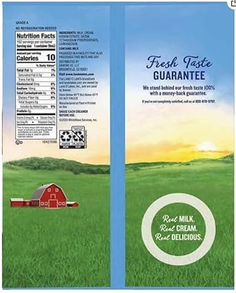 Land Coffee Creamer Half & Half Mini Moos Creamer Singles, 192 Count. (2 Pack)