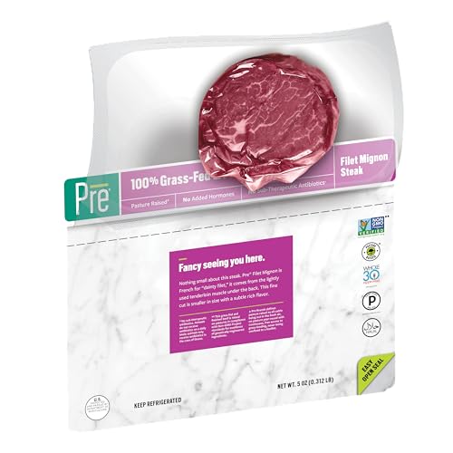 Pre, Beef Filet Mignon Steak, Grass-Fed, Pasture-Raised | 0.3125 lbs.