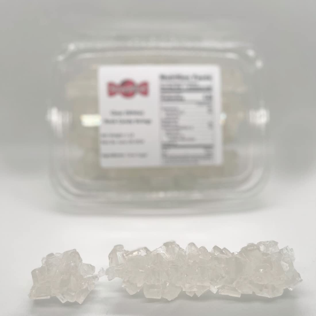 SweetGlob Old Fashioned Rock Candy Crystals on Strings (Clear White, 3 Pound)