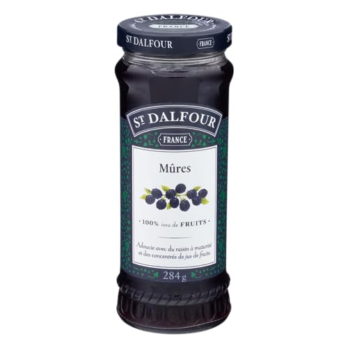 Charles Jacquin-St.Dalfour Consrv, Blk Rasp, 100%Fruit, 10-Ounce (Pack of 6)
