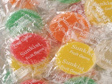 Sunkist Fruit Gems, Wrapped, 10 Lbs