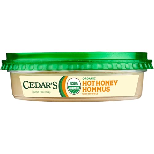 Cedars Topped Organic Hot Honey Hommus