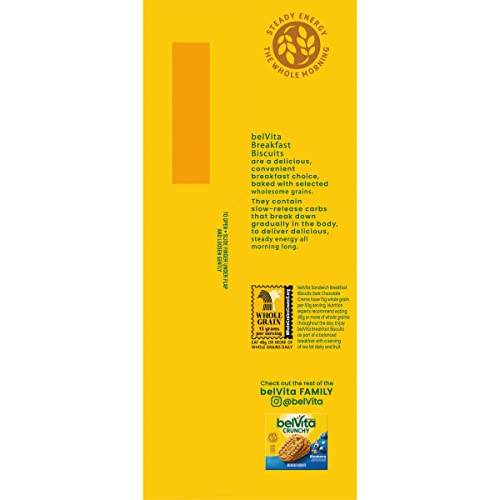 belVita Sandwich Dark chocolate creme Breakfast Biscuits 12 Packs (2 Sandwiches Per Pack)