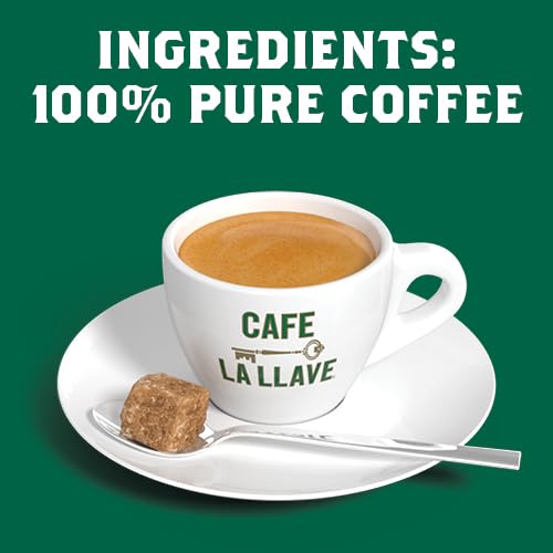 Cafe La Llave Whole Bean (32 ounce) Espresso Coffee, for Your Coffee Maker, (Pack of 2)