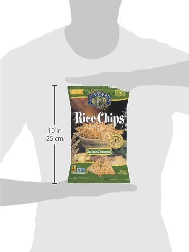 Lundberg Family Farms Sesame Seaweed Rice Chips - Case Of 12 - 6 Oz(D0102H5Wdjp)