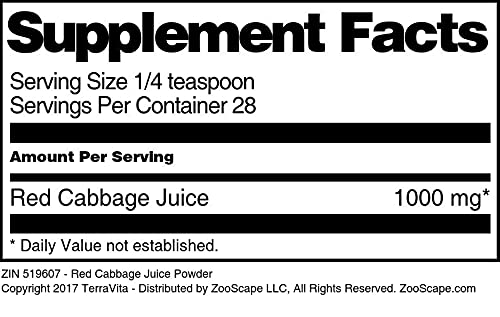 Red Cabbage Juice Powder (1 oz, ZIN: 519607)