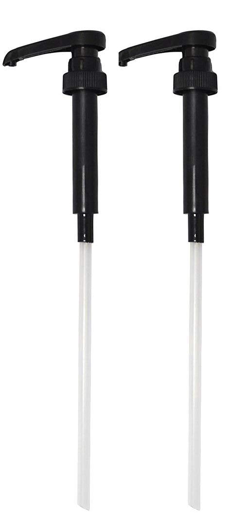 VIGOR PATH Black Coffee Syrup Pumps - Dispenser for 25.4 Oz Bottles - 2 Pack