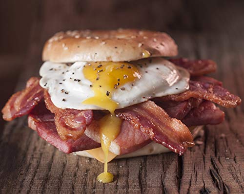 Burgers Smokehouse Smoked Bacon Steaks, Pepper Coated, 12 Pound Package