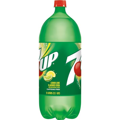 7UP Lemon Lime Soda  Naturally Flavored and Caffeine Free  2 Liter Bottle