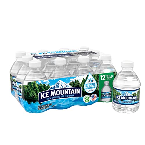 Ice Mountain - Natural Spring Water - Case of 4 - 12/8 fl oz. (4x12/8 FZ)