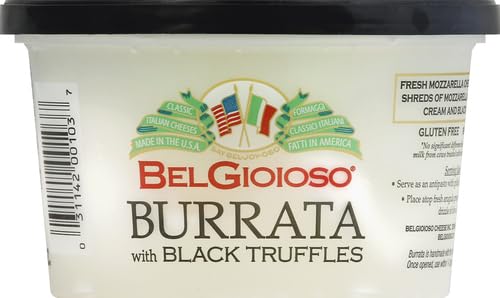 Belgioioso Burrata with Black Truffles, 8 oz