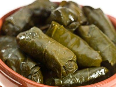 Krinos Dolmas Stuffed G  Leaves with Rice, Mediterranean Herbs, 14oz - Vegan, Ready to Eat, Traditional Turkish Recipe