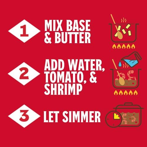 Louisiana New Orleans Style Shrimp Creole Base, 2.61oz (Pack of 6) - Classic New Orleans Flavor - Bring the Taste of Louisiana H