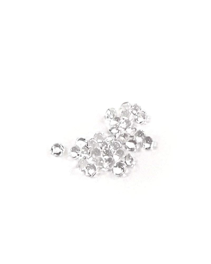 O'Creme Clear Edible Diamond Studs 5 Millimeters for Decorating Cakes and Cupcakes, 54 Studs