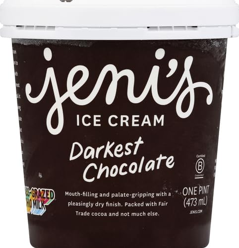 Jenis Splendid Ice Creams Darkest Chocolate Ice Cream, 16 oz (Frozen)