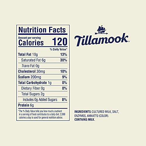 Tillamook Sharp Cheddar Cheese, 8 oz (Packaging May Vary)