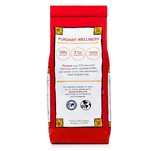 Puroast Coffee spirit-inspired flavor Pecan Torte Ground Coffee | Medium Roast | 12 oz | Specialty Flavored Coffee