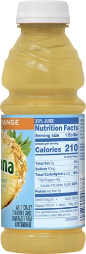 Tropicana Juice Drink, 15.2 Bottles, Pineapple Orange, 15.2 Oz (Pack of 12)