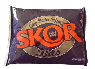 HERSHEY'S Skor Toffee Bits - 3 Pound Bag, Perfect for Baking and Snacking
