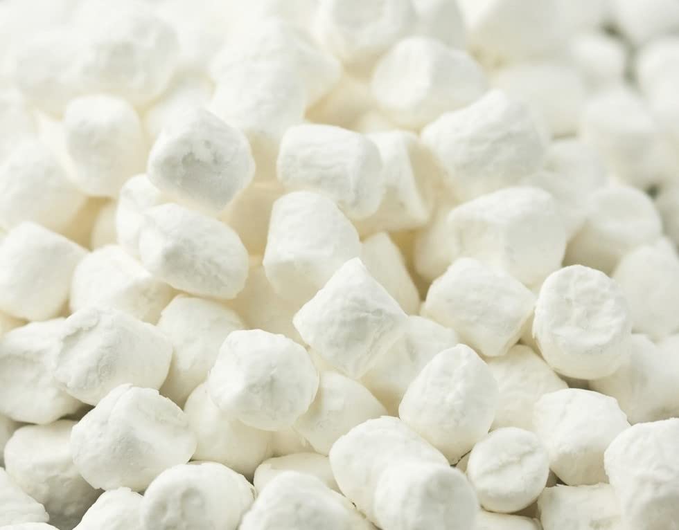 Dehydrated Mini Vanilla Marshmallows - 1 lb of Delicious Fresh Bulk White Marshmallows by Emporium Candy Tasty Treats for the Tu