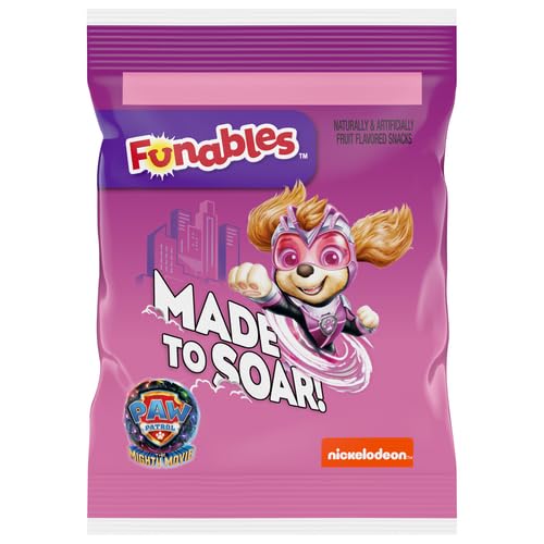 Funables Fruit Snacks, Paw Patrol Shaped Fruit Flavored Snacks, 0.8 Ounce Pouches (Pack of 30)