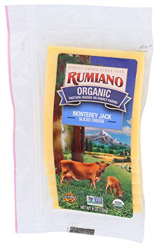 Rumiano Organic Monterey Jack Cheese, Sliced, 6 oz