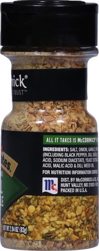 McCormick Grill Mates Dill Pickle Seasoning, 2.75 oz (Pack of 2)