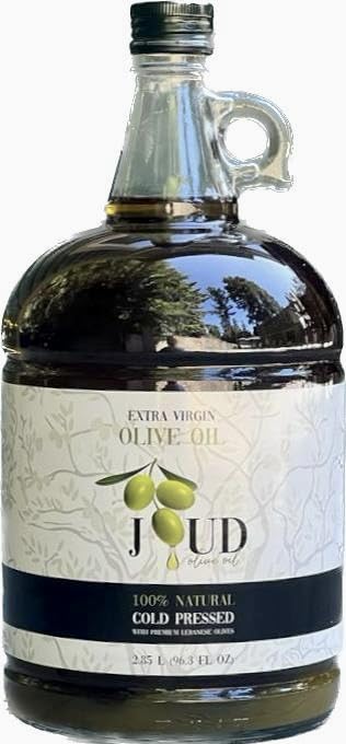 Joud Olive Oil Extra Virgin, Premium Smooth, Single Origin, 2.85L, First Cold Press