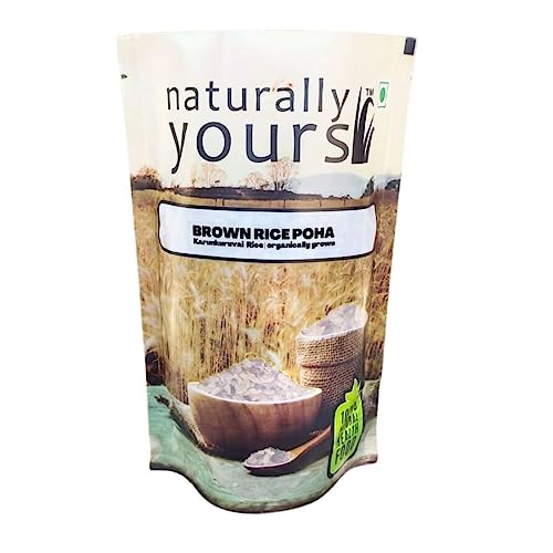 Naturally Yours Poha/Flattened Brown Rice/Erra Atukula Organic Chemical & Pesticides Free, Enriched With Dietary Fibers & Nutrie