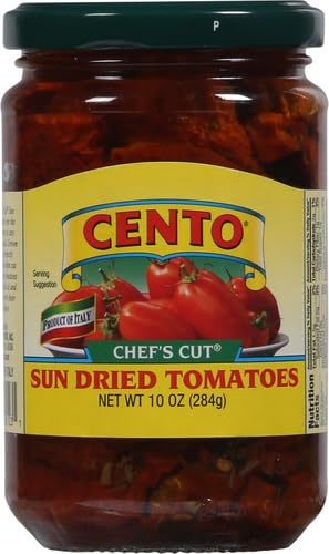 CENTO CHEFS CUT SUNDRIED TOMATOES, 10 Ounce Jar