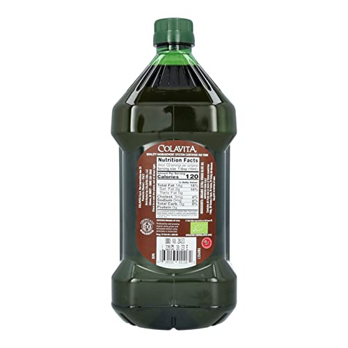 Colavita Organic Extra Virgin Olive Oil 2Lt (68Fl Oz) Plastic Jug