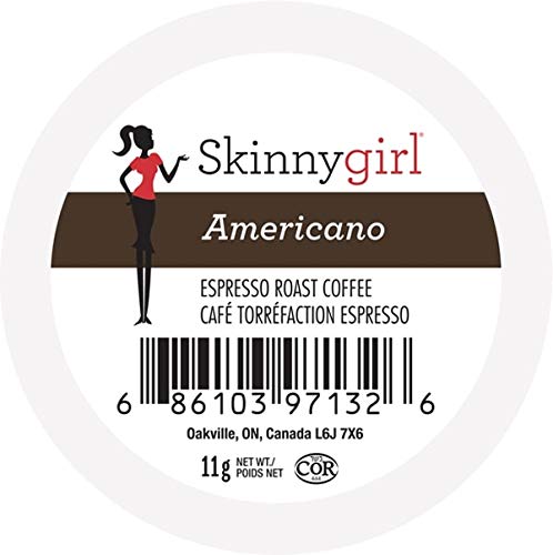 Skinnygirl Coffee Pods Americano Espresso Roast Single Serve for Keurig 24 Count